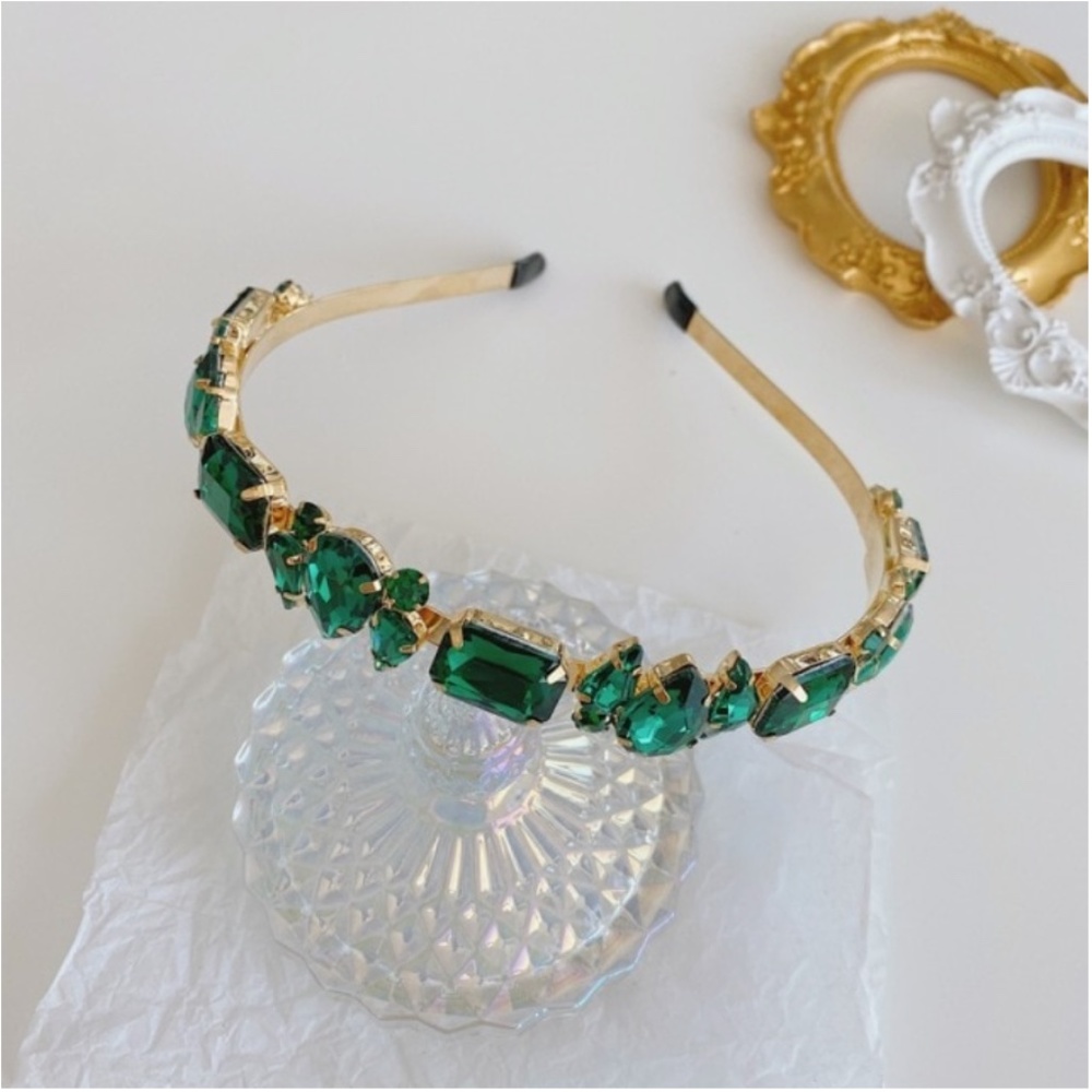 Vintage Emerald Headband